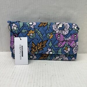 Vera Bradley Blue Floral‎ Crossbody Handbag NWT